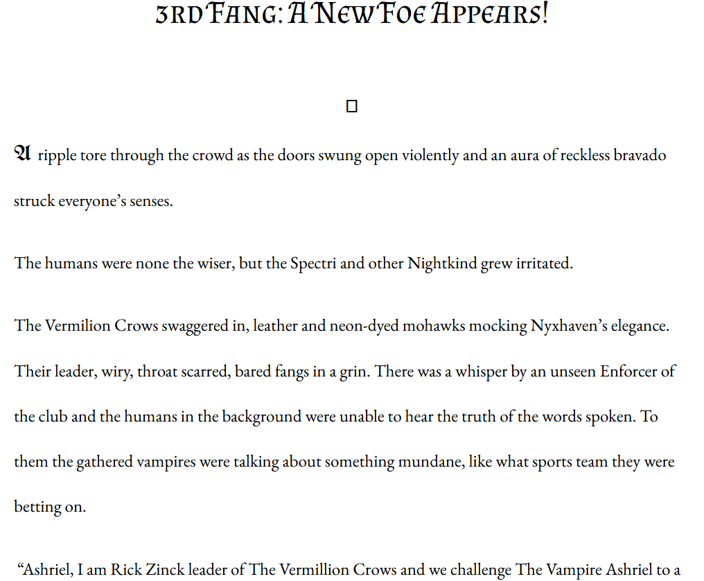 The Vampire Scriptures: Nyxhaven (Ebook Preorder) $8.99